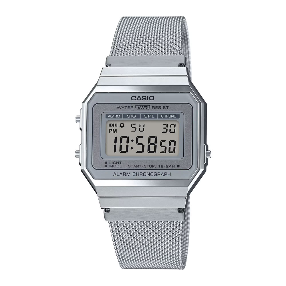 A700WEM-7A — retro watch with mesh band