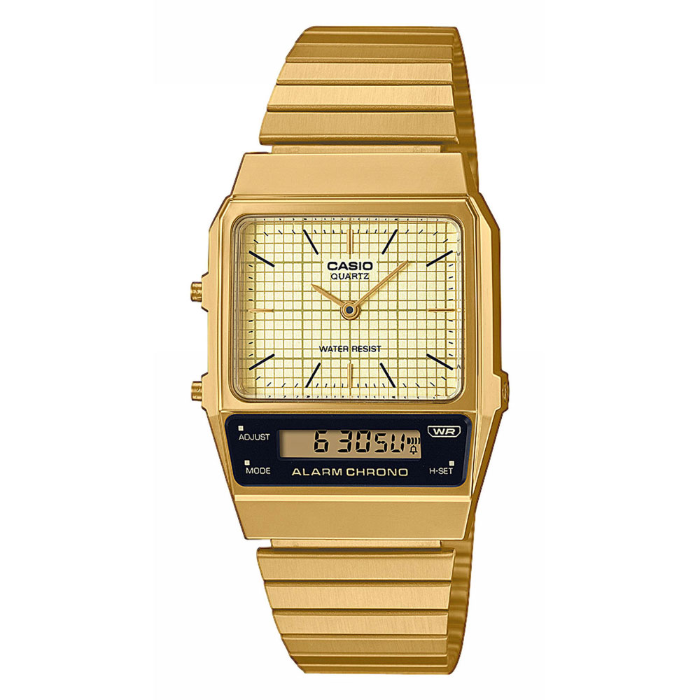 AQ-800EG-9A — gold retro and vintage style