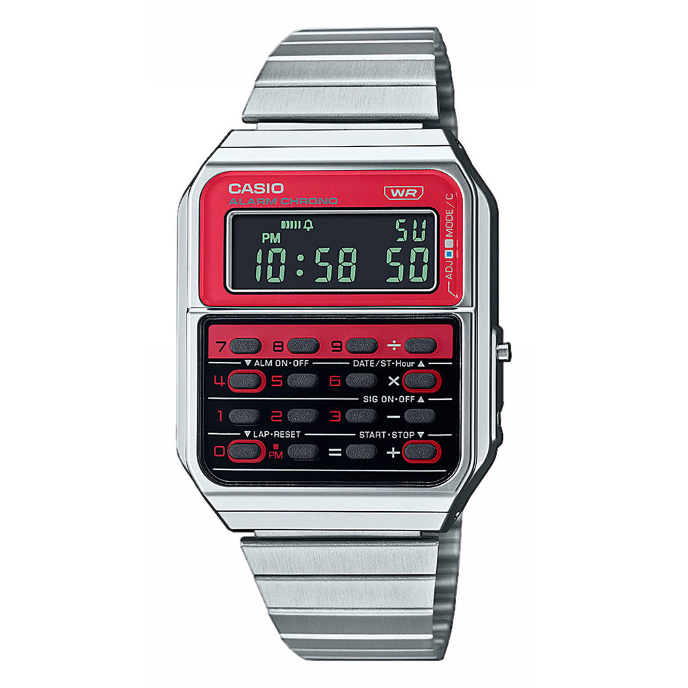 CA-500WE-4B — retro calculator and red accents